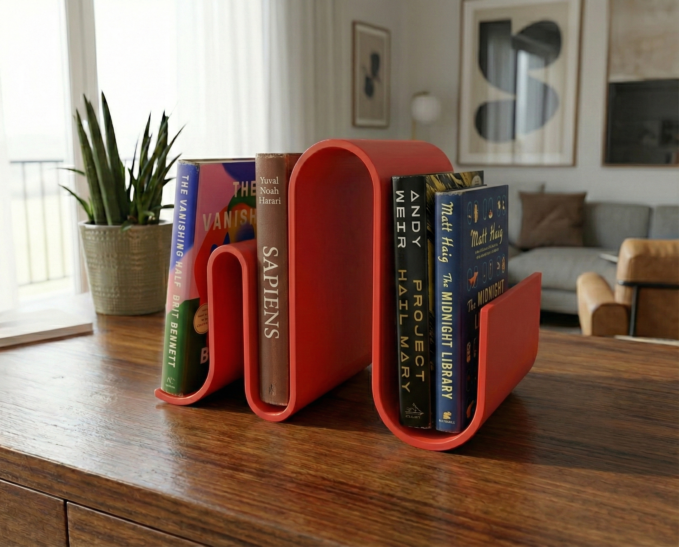 Suport de cărți cu design modern - finisaj minimalist