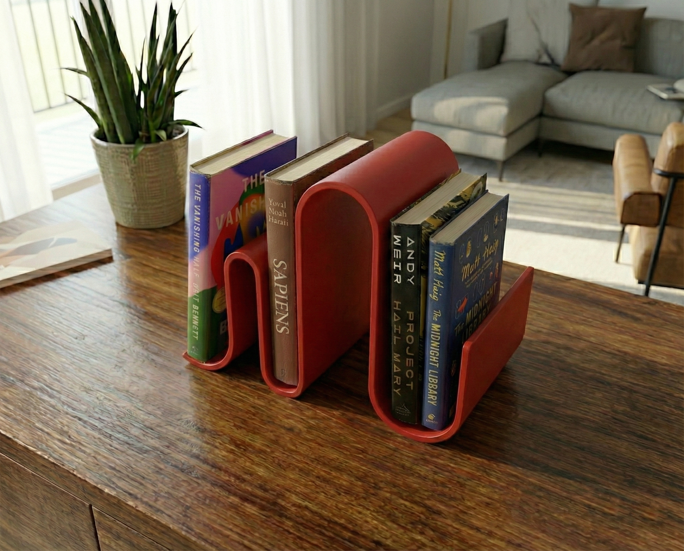 Suport de cărți cu design modern - finisaj minimalist