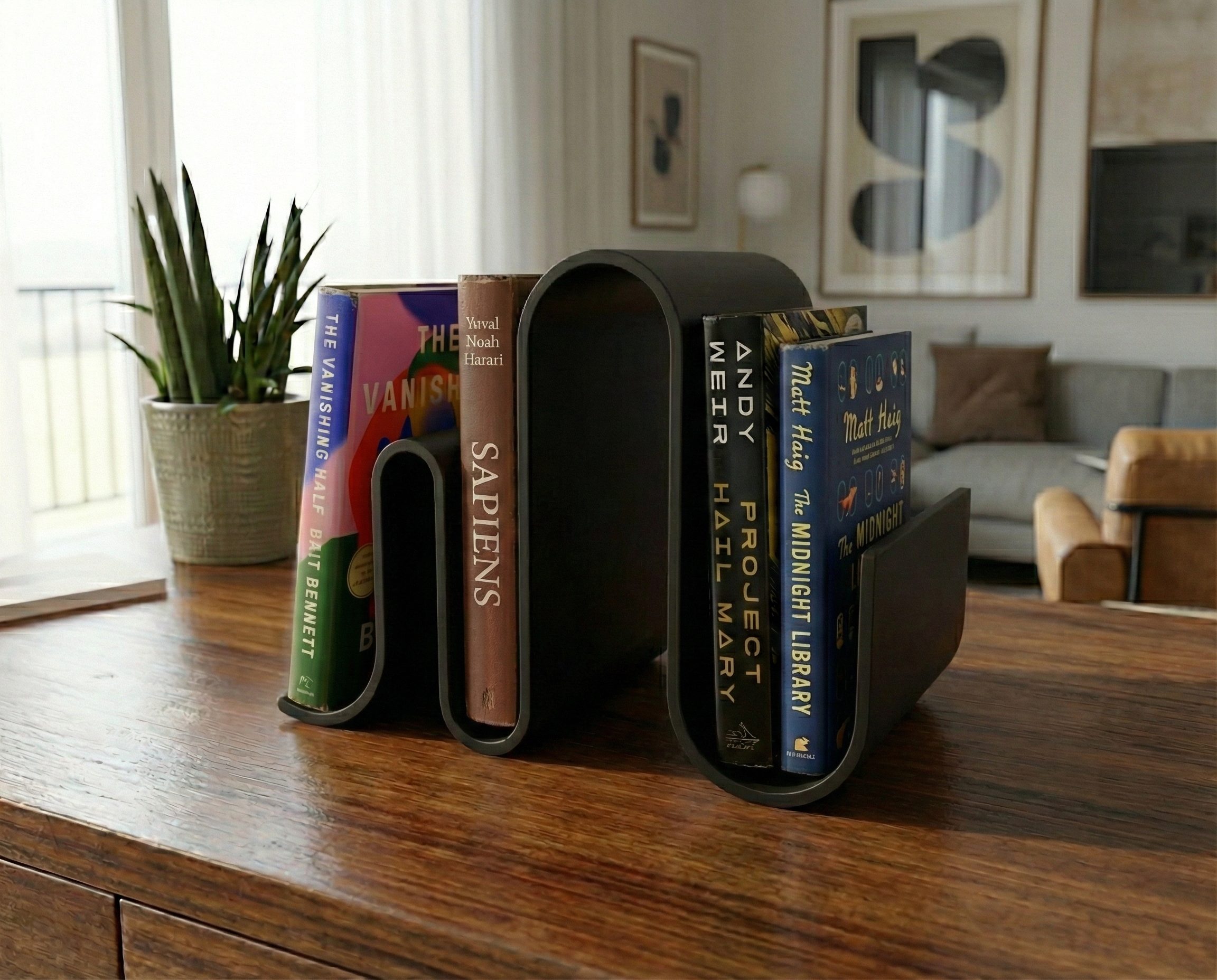 Suport de cărți cu design modern - finisaj minimalist